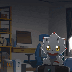 Gammamon Roomba GIF