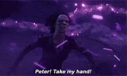 Gamora Screaming Peter Take My Strong Hand GIF