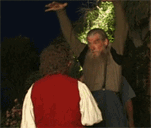 Gandalf Giving Frodo A Big Hug GIF