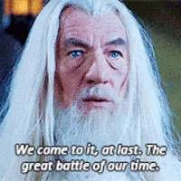 Gandalf Lord Of The Rings It Is Time GIF
