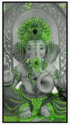 Ganesh 3D Shifting Colors GIF