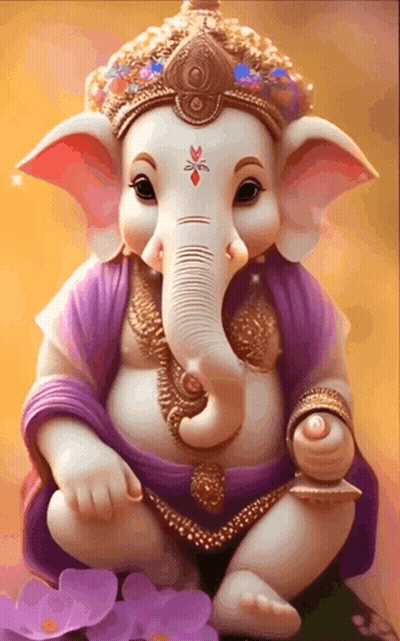 Ganesh Chaturthi Poster Baby Elephant