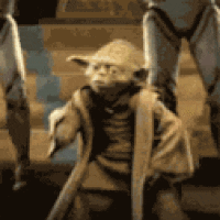 Gangsta Dance Moves Funny Yoda Star Wars GIF 