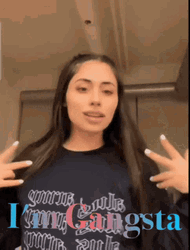 Gangsta Feels Pose Woman Funny Meme GIF