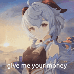Ganyu Want Some Money GIF