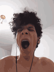 Gapping Mouth Yawning GIF