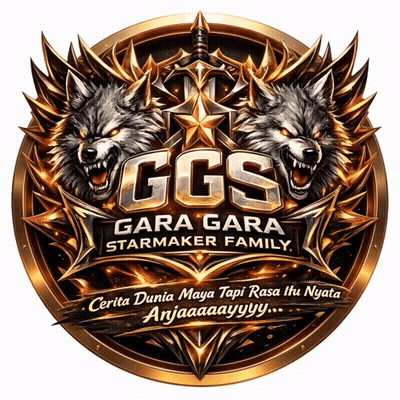 Gara Gara Starmaker Family Logo With Two Wolves GIF