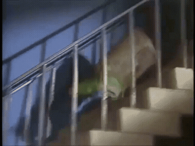Garbage Can Filled With Green Leaves Saying Let's Go Back And Do It Again GIF