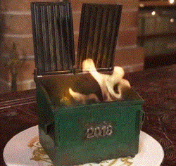 Garbage Dumpster Fire GIF