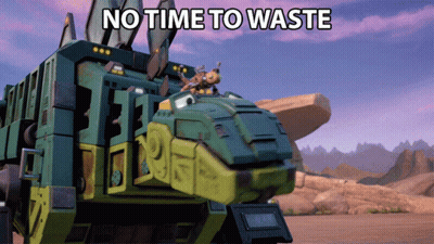 Garbage Truck Driving Down Street Next To Mailbox And Trash Can GIF