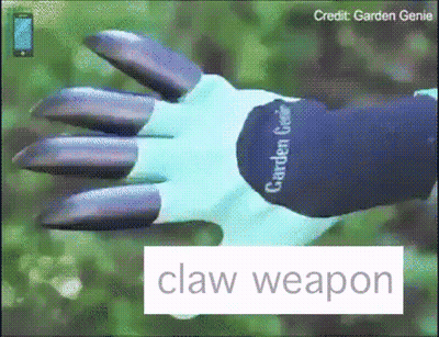 Garden Genie Claw Weapon GIF