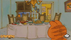 Garfield Animated Thaksgiving GIF