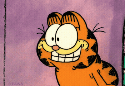 Garfield Cartoon With Paws GIF