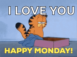 Garfield Cute Monday GIF