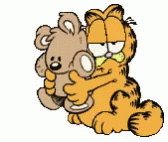 Garfield Easy Button Plop GIF