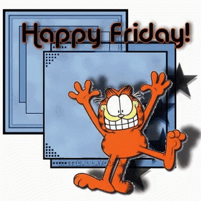 Garfield Happy Friday GIF