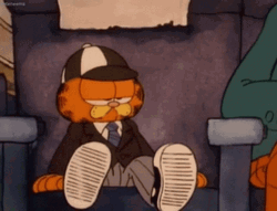 Garfield In Suit GIF