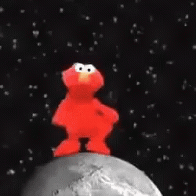 Garfield Is Standing On A Planet In Space GIF