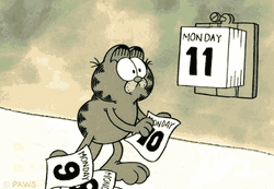 Garfield Monday Calendar