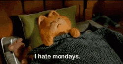 Garfield Movie I Hate Monday GIF