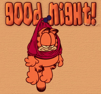 Garfield Saying Good Night GIF