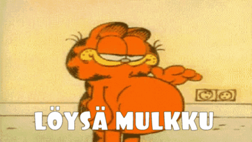 Garfield Saying Loysa Mulkku GIF