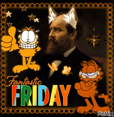 Garfield Thumbs Up Fantastic Friday GIF