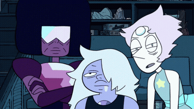 Garnet Amethyst And Pearl Looking Tired GIF