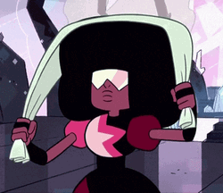 Garnet Drying Her Hair GIF