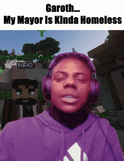 Garoth My Mayor Is Kinda Homeless Is Written On A Picture Of A Man Wearing Headphones GIF