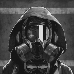 Gas Mask Symbol Of War And Danger GIF