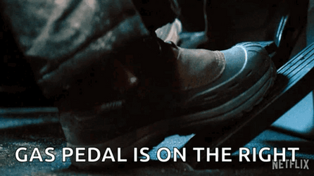 Gas Pedal On The Right GIF