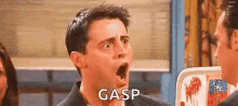 Gasp Joey Tribbiani Friends GIF
