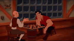 Gaston Checkers Sore Loser GIF