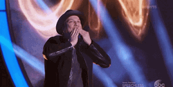 Gavin DeGraw With Hat Blow A Kiss GIF