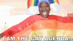 Gay Agenda Pride Colors GIF