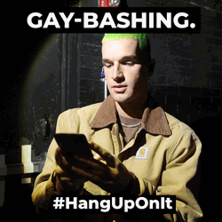 Gay Bashing Walking Out Meme GIF