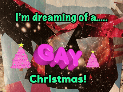 Gay Christmas Poster GIF