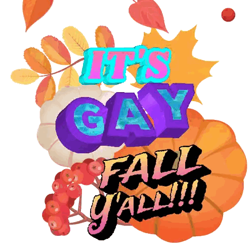 Gay Fall Y'all Graphic Sticker