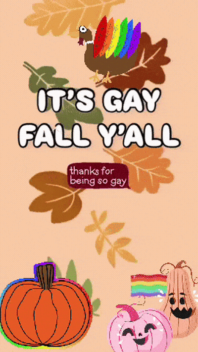 Gay Fall Y'all Poster GIF