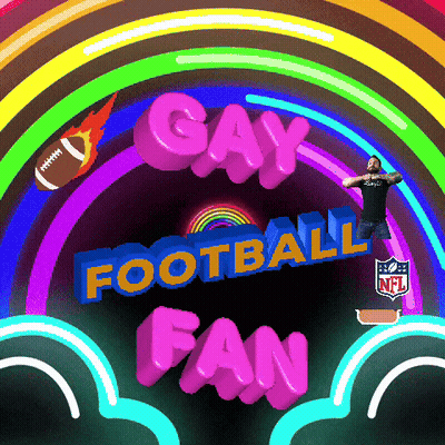 Gay Football Fan Poster GIF
