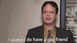 Gay Friend Dwight Schrute GIF