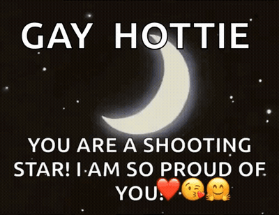 Gay Hottie You Are A Shooting Star Poster GIF
