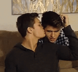 Gay Kiss Jackson Krecioch Dylan Geick GIF