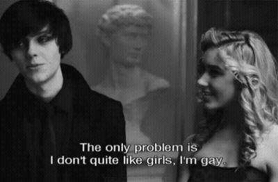 Gay Man Saying I Don't Like Girls GIF