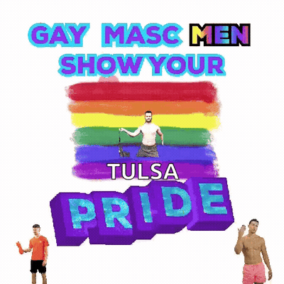 Gay Masc Men Showing Pride In Tulsa GIF