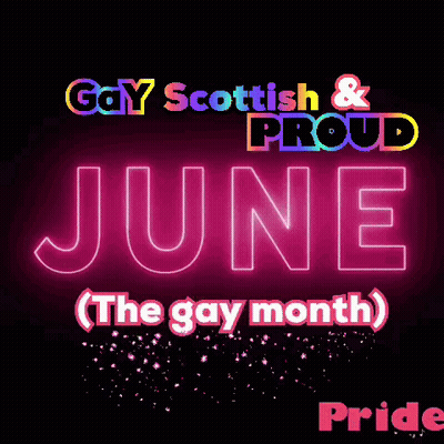 Gay Scottish Proud June Poster GIF