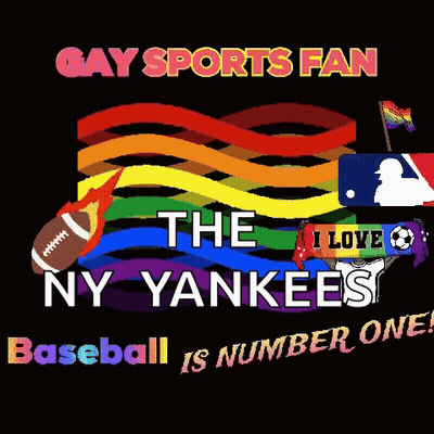 Gay Sports Fan New York Yankees Baseball Number One GIF