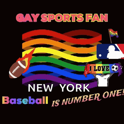 Gay Sports Fan Poster New York GIF