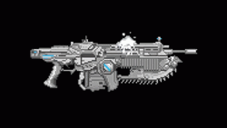 Gears Of War Pixelated Lancer Gun